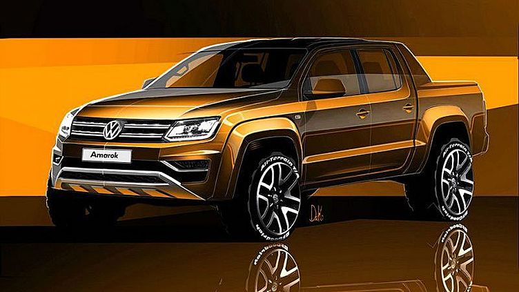 Volkswagen показал дизайн обновленного Amarok