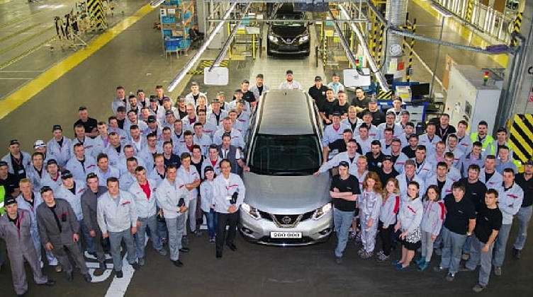 На заводе Nissan в Санкт-Петербурге выпущен 200-тысячный автомобиль