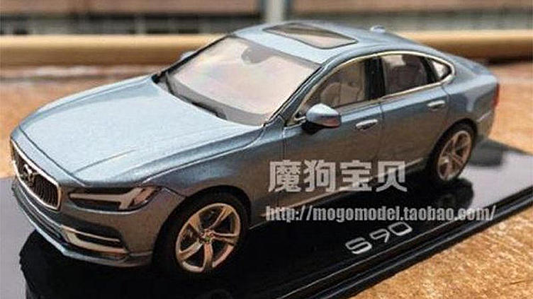 Дизайн Volvo S90 раскрыли на масштабной модели