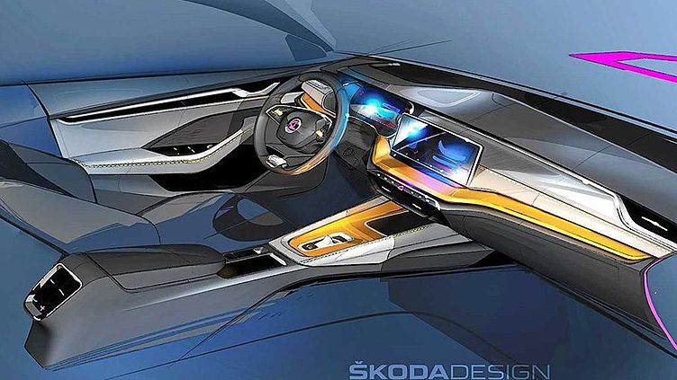 Skoda раскрыла интерьер новой Октавии Skoda раскрыла интерьер новой Октавии