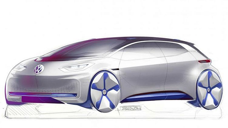 Внешность нового электрокара VW перестала быть секретом